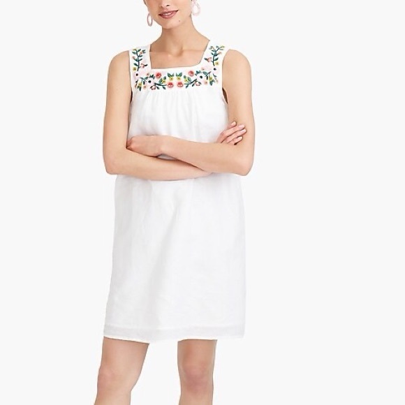 J. Crew Dresses & Skirts - J Crew Floral Embroidered Shift‎ Dress